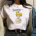 thumbnail image 3 of Camisetas con estampado de Tinker Bell para mujer, camiseta gráfica de cuento de hadas de Anime de dibujos animados a la moda de verano, ropa bonita de gran tamaño para chica, Tops, 3 of 5