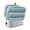 Navy Blue Turquoise, variant on Toaster Cover 2 Slice, Navy Blue Moire Dustproof Bakeware Oven Protector with Top Hook, Water Ripple Stripe Farmhouse Waterproof Small Kitchen Appliance Toasters Dust Cover, 11"x6"x8"