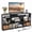 Black, variant on Modern Entertainment Center for TVs up to 55 Inch with Power Outlets, TV Stand Media Console with Open Compartment ,Rustic Brown