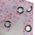 thumbnail image 4 of Ambesonne Cartoon Grommet Curtain, Bows and Buttons Ribbon, 50" x 84", Pale Pink and Mauve, 4 of 6