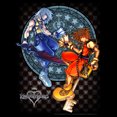 thumbnail image 2 of Men's Kingdom Hearts Chain of Memories Hero Duo Stained Glass  Graphic Tee Black Large, 2 of 5