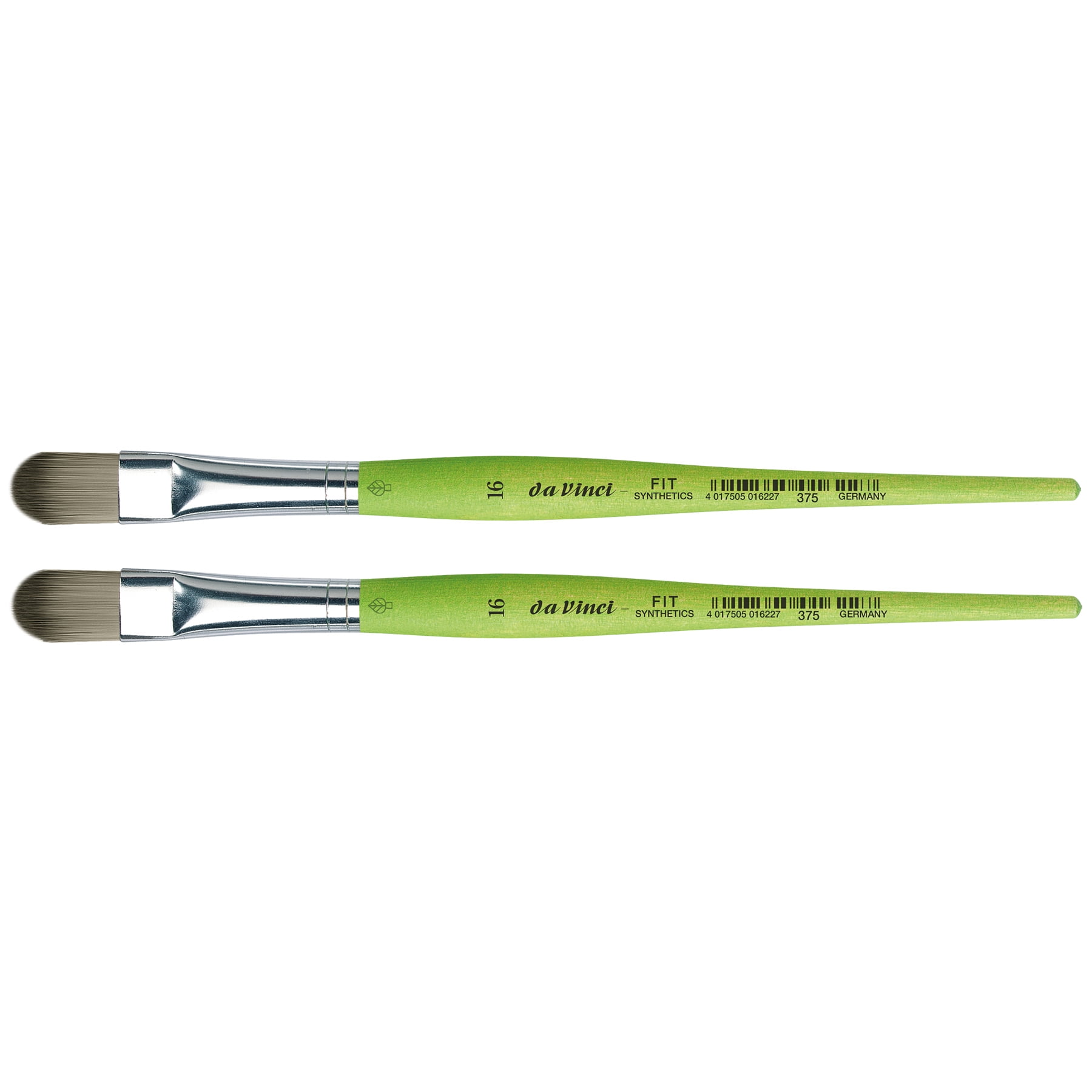 da Vinci FIT Synthetics Student Brush, Synthetic, Acrylic & Tempera, Filbert, Series 375, Size 16, Pack of 2