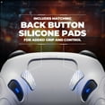thumbnail image 6 of PlayVital Samurai Edition Protective Skin Case for Switch 2 Pro Controller with Back Button Caps & Thumb Grips & Stickers, Shockproof - White, 6 of 10