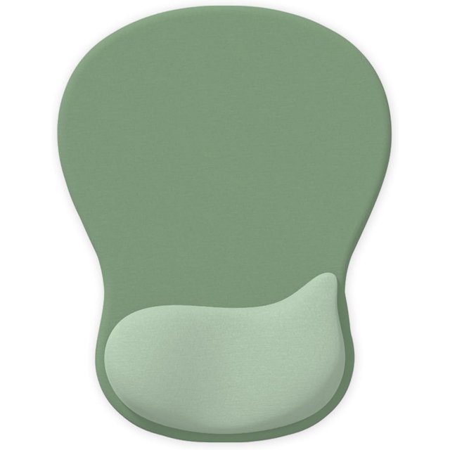 Tapis de Souris Ergonomique avec Repose-Poignet en Gel Support Confortable Tapis de Souris de Jeu Soulagement de la Douleur Tapis de Souris avec Base en PU Antidérapante pour Ordinateur Portable & Mac, Maison, Bureau & Voyage (JMP-034)