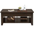 thumbnail image 6 of Yaheetech 47.5in Lift Top Coffee Table w/Hidden Compartment & 2 Open Shelves for Living Room, Espresso, 6 of 10