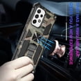 thumbnail image 5 of Camo Case for Samsung Galaxy Note20 Ultra (Not Note 20) with Kickstand, Rugged Outdoor Military Grade Shockproof Phone Case for Samsung Galaxy Note 20 Ultra Camouflage Army Green, 5 of 6