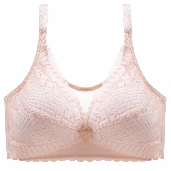Xdegoge Nursing Bras for Breastfeeding and Pumping Wireless Supportive Lace Full Coverage Bralettes with Removable Pads Adjustable Strap Soft Breathable Bra