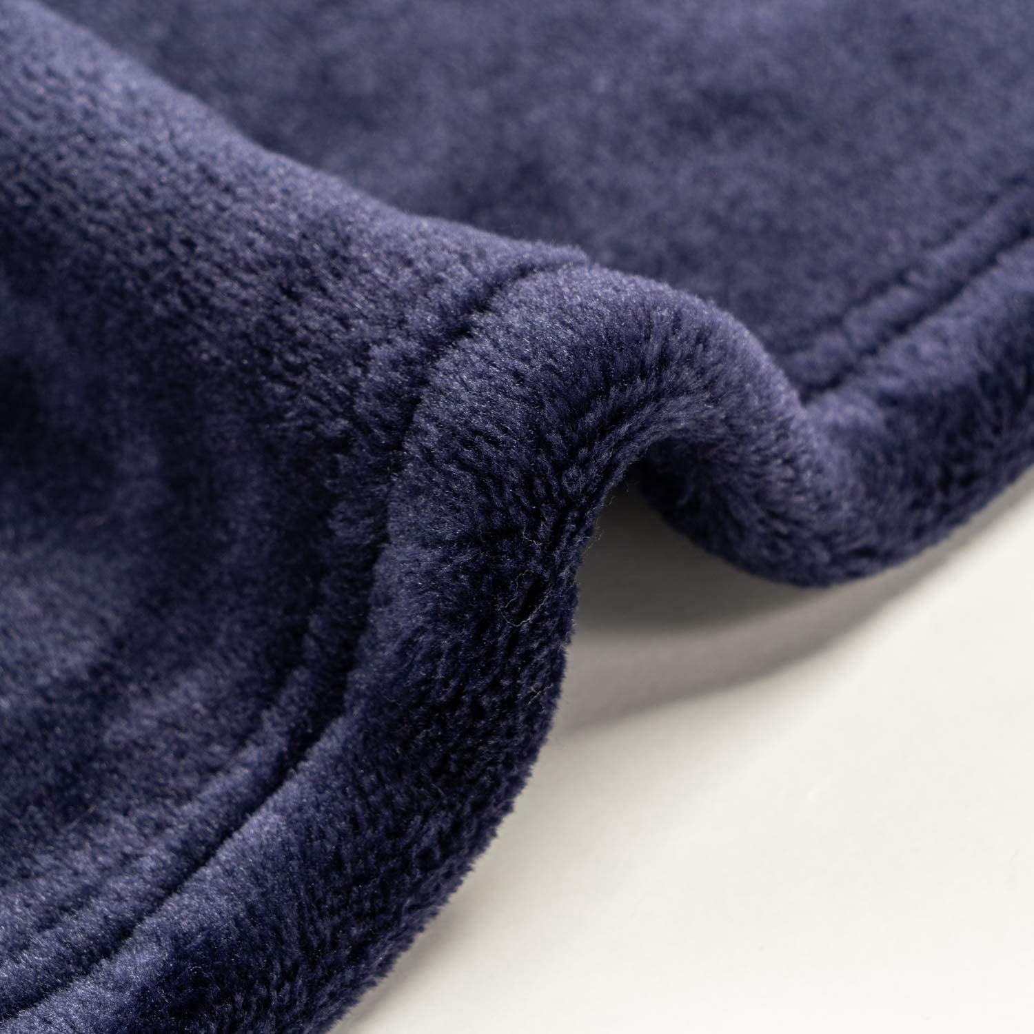 Flannel Blanket Fleece Throw Queen Size Navy Blue All Season Lightweight Plush Cozy Super Soft Luxury Couch Sofa Bed Blanket&nbsp;