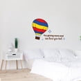 thumbnail image 2 of Giving More Hot Air Balloon Quote Cartoon Quotes Decors Wall Sticker Art Design Decal for Girls Boys Kids Room Bedroom Nursery Kindergarten Home Decor Stickers Wall Art Vinyl Decoration (12x20 inch), 2 of 2