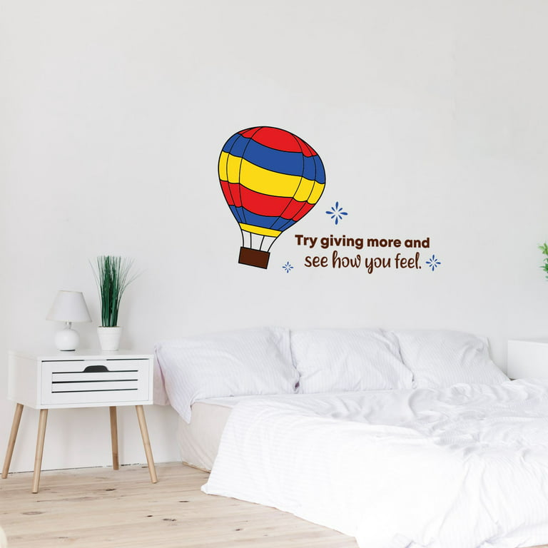 Giving More Hot Air Balloon Quote Cartoon Quotes Decors Wall