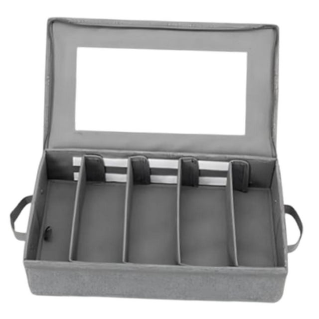 Estuche portátil para cubiertos de 41,5 x 33 x 14,5 cm para viajes, camping y otros usos. Incluye separadores ajustables.