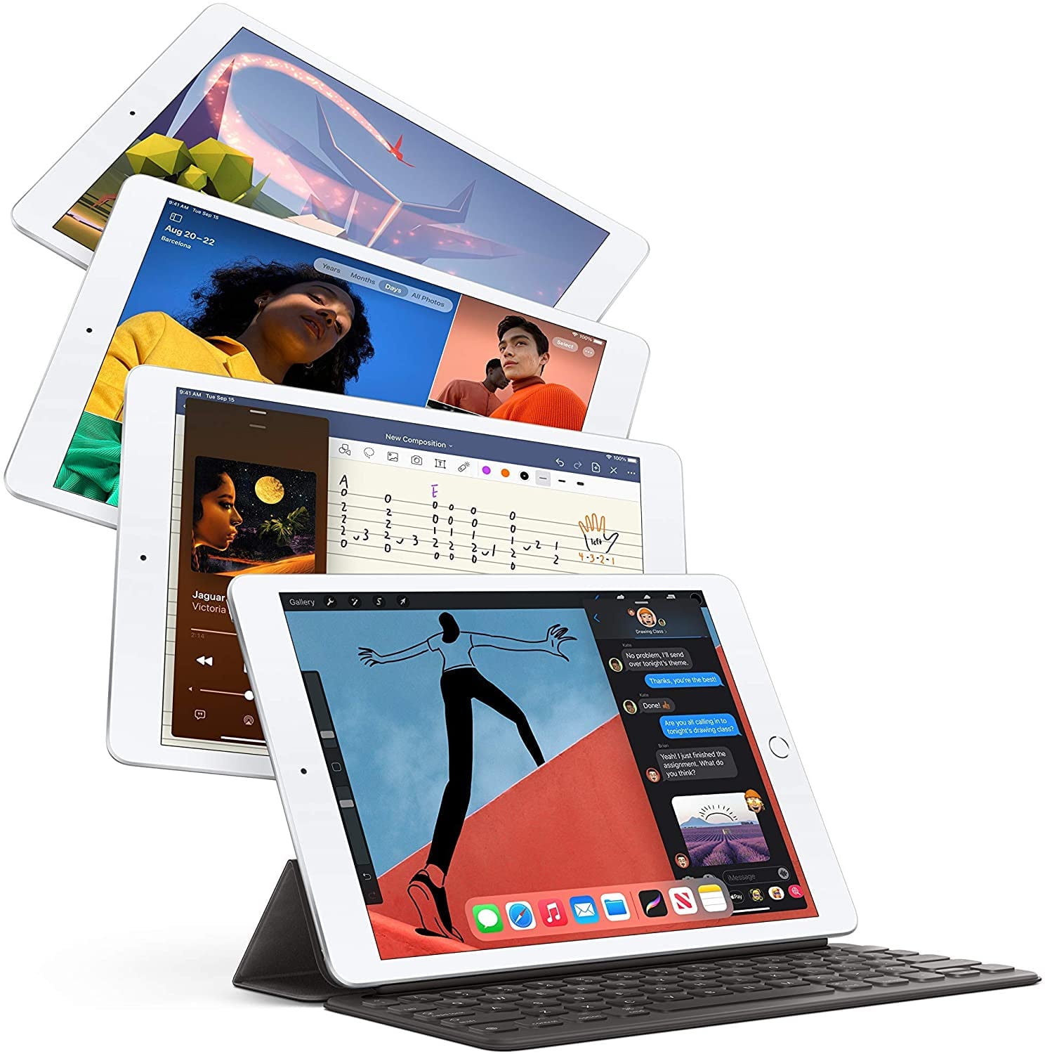 Restored Apple iPad (10.2in, WiFi, 32GB) Space Gray (8th Gen, 2020) (Refurbished)