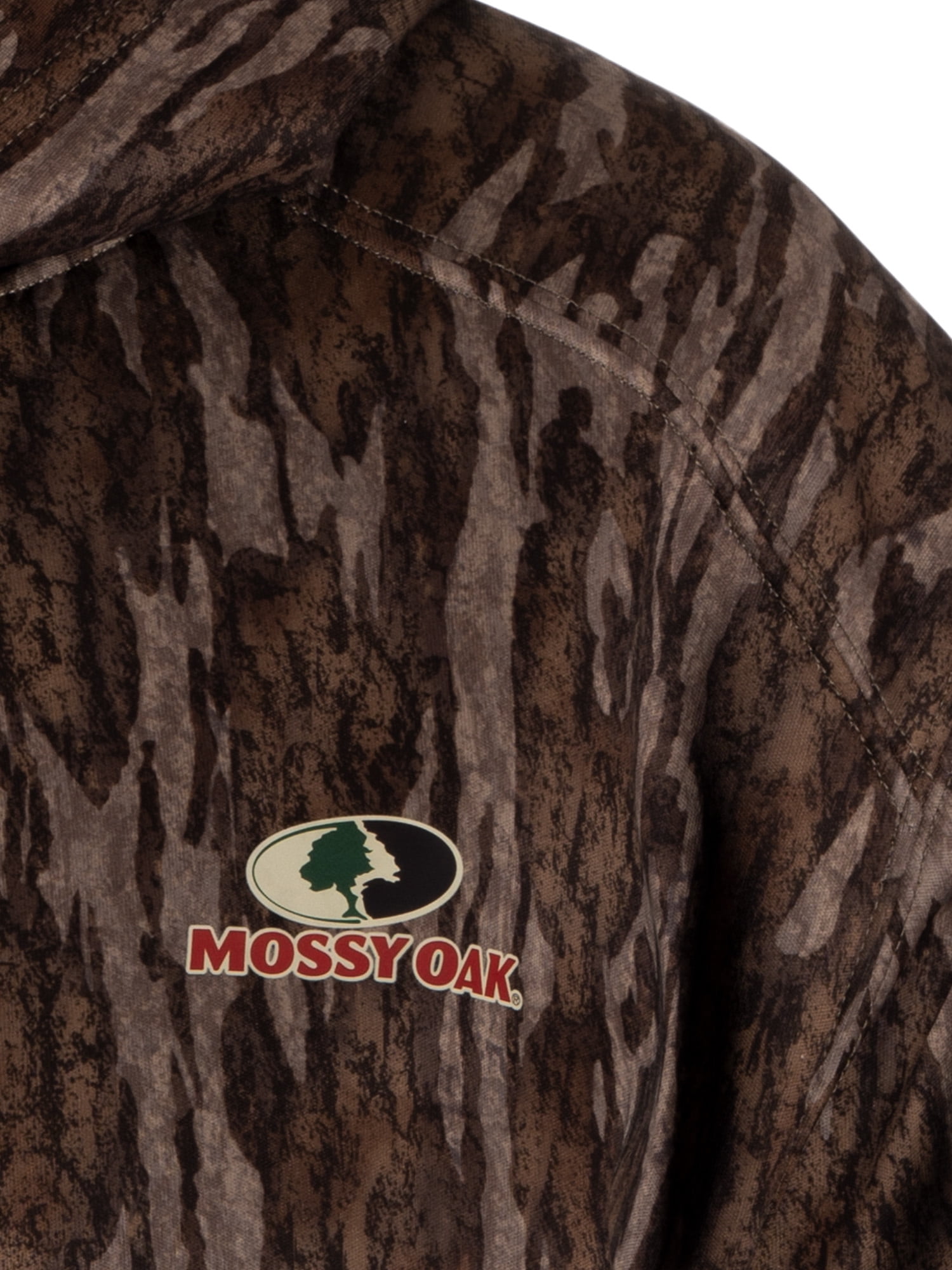 Mossy Oak Men's Camouflage Hunting Performance Hoodie, Mossy Oak Bottomland, L