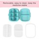 thumbnail image 4 of pilulier De Voyage 2 Pices (bleu/rose), Pilulier Portable 8 Compartiments, Petit Pilulier Quotidien, Contenant De Mdicaments Et De Vitamines Pour, 4 of 5