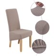 thumbnail image 2 of 2pcs Washable Printed Fabric Chair Covers For Restaurant Hotel Banquet (cyan), 2 of 5