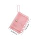 thumbnail image 3 of Clear PVC M5 Binder Card Holders With Bead Chain Snap Closure ID Card Organizer Lightweight Mini Card Pouch For Students, 3 of 6