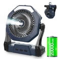 thumbnail image 1 of Ventilador nebulizador portátil Ausic de 20000 mAh con aerosol de agua de 250 ml, 1 of 8