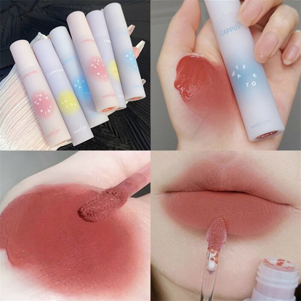 6 Colors Water To Mist Lip Tint Long-Lasting Liquid Lipstick Waterproof Sexy Matte Fog Lip Gloss Makeup Lipstick Glaze Cosmetics08 He Qiyong unisex