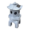 thumbnail image 2 of Mini Pagoda Garden Statue Figurine Artesanía de resina con escultura de adornos de arte solar para la decoración, balcón del patio del hogar del patio, 2 of 8