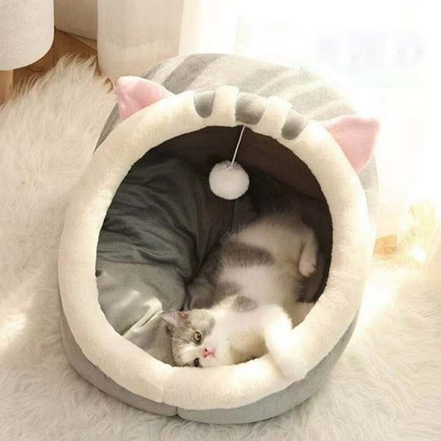 Quatre Saisons Universel Semi-Fermé Mignon Niche Niche Niche d'Hiver Chaude Niche pour Animaux
