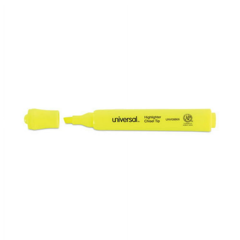 Desk Highlighter Value Pack, Fluorescent Yellow Ink, Chisel Tip, Yellow Barrel, 36/Pack Desk Highlighter Value Pack, Fluorescent Yellow Ink, Chisel Tip, Yellow Barrel, 36/Pack