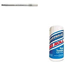 KITBICGSM11BKBWK6273 Value Kit Boardwalk Perforated Paper Towel Roll BWK6273 and BIC Round Stic Ballpoint