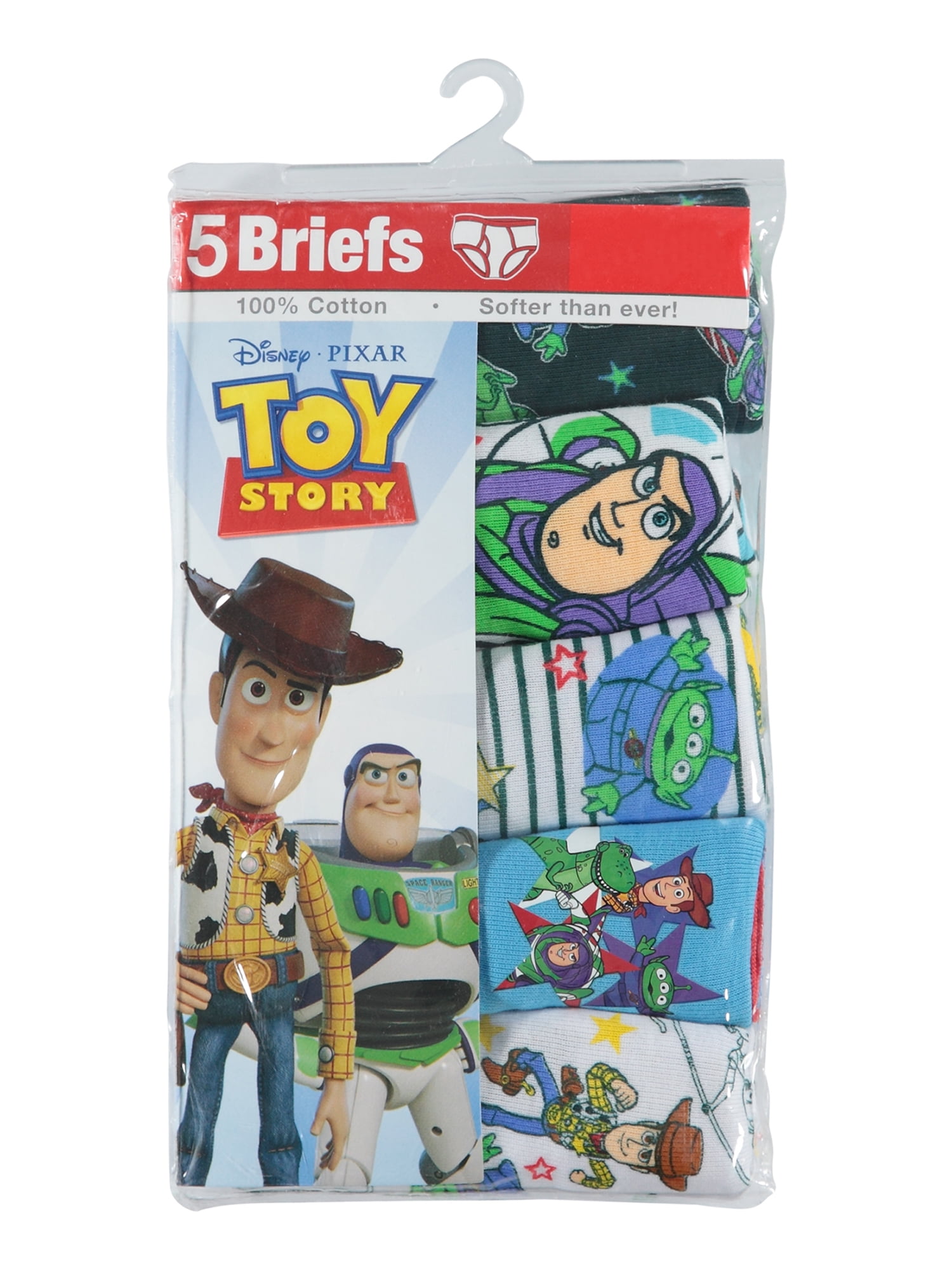 Toy Story Boys Underwear Briefs for Kids Features Woody and Buzz Lightyear Size 6