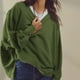 thumbnail image 1 of Crewneck Sweatshirt Women Sports Long Sleeves Patchwork Loose Outerwear Top, 1 of 8