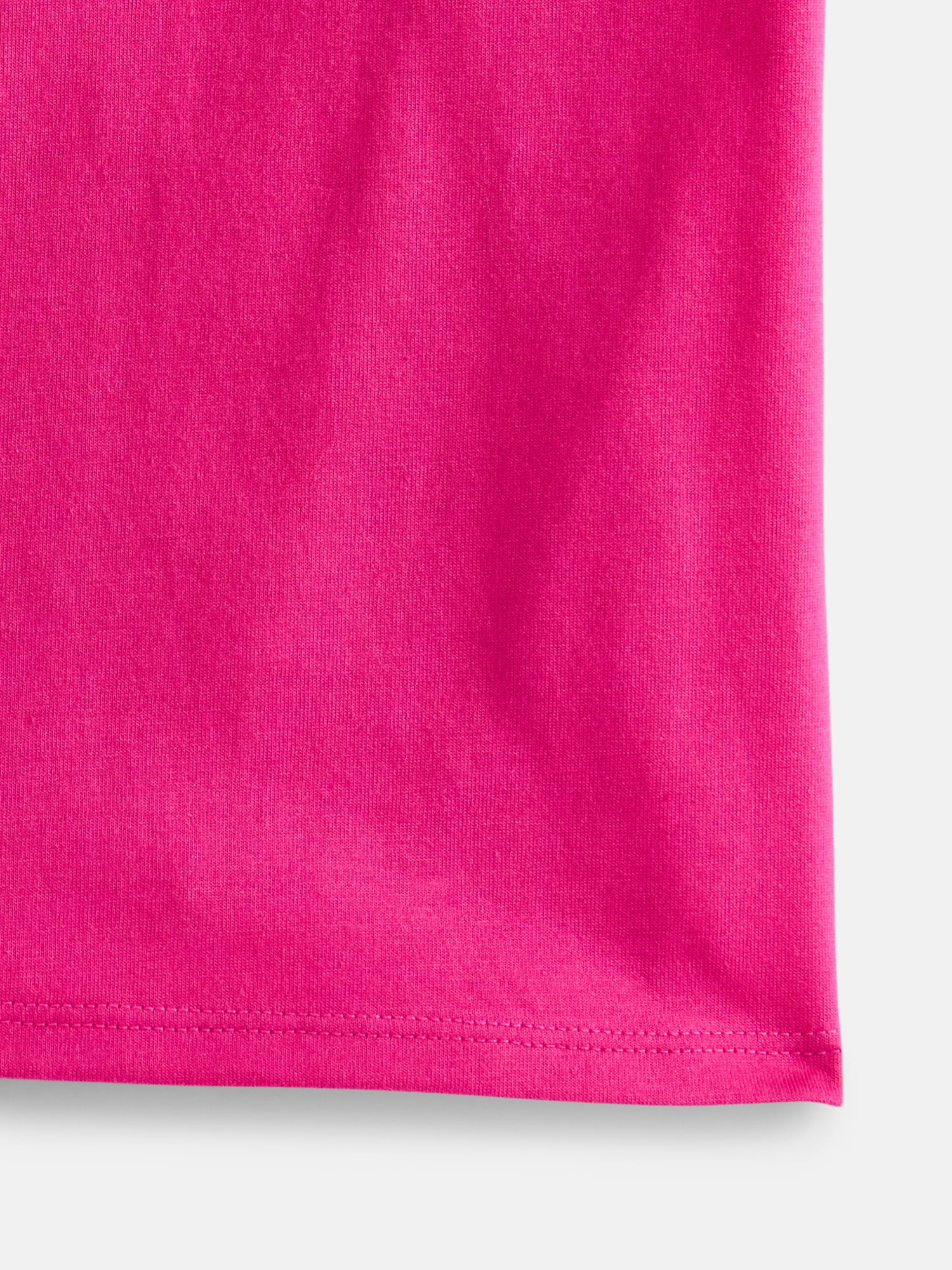 Wonder Nation Girls Kid Tough Tee with Short Sleeves, Sizes 4-18 & Plus