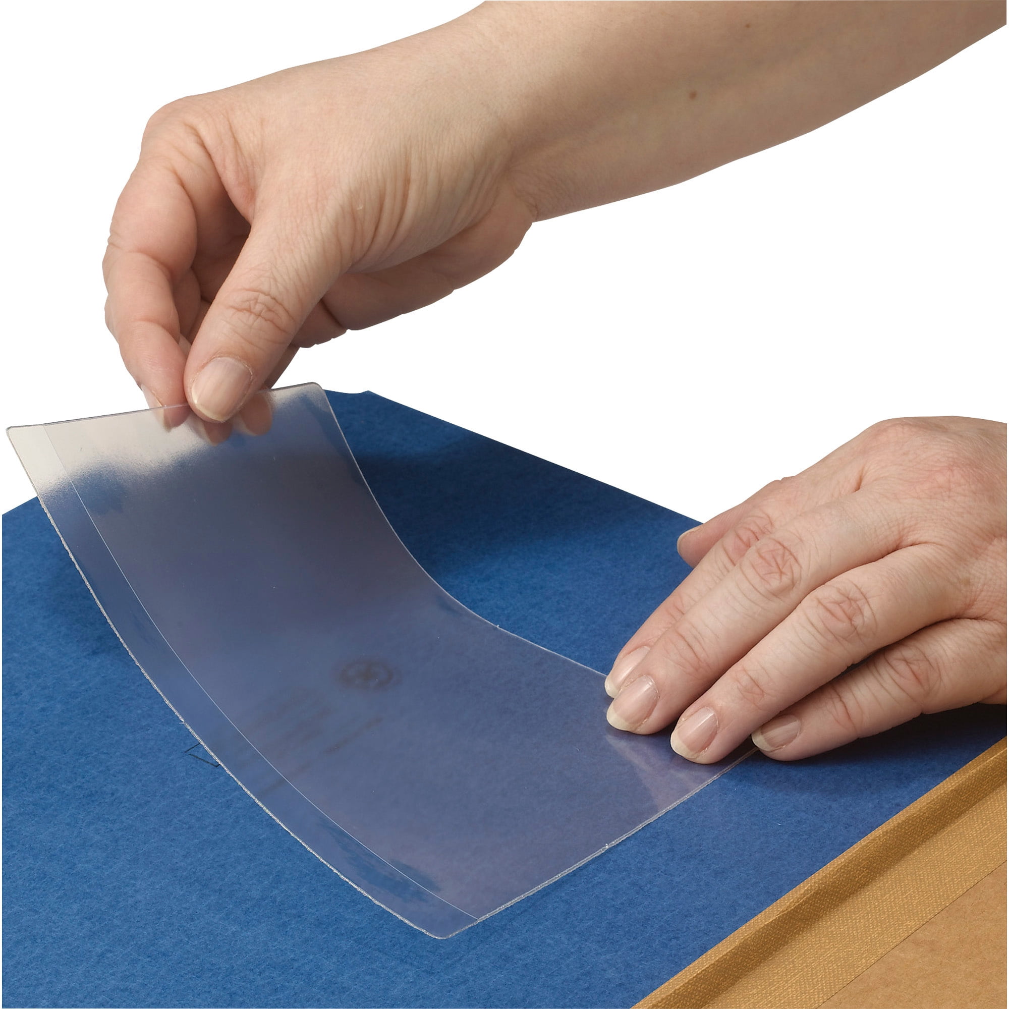 Smead Self-Adhesive Poly Pocket, 6" x 4", Clear, 100 per Box (68164)