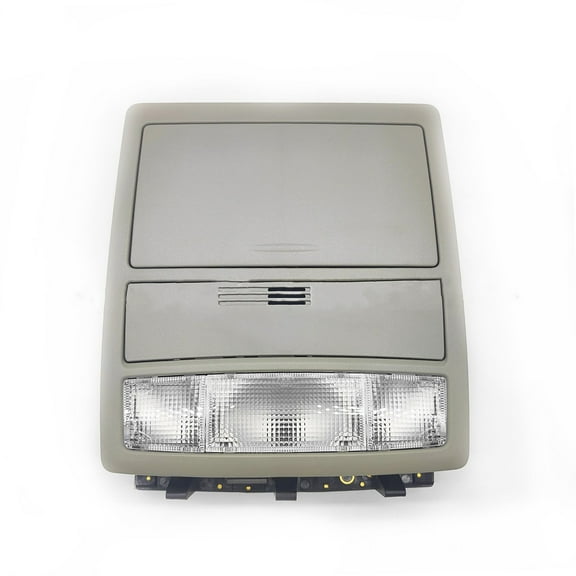 Overhead Console Sunroof Map Reading Light With Storage Box For Toyota Camry 2007-2011, ABS Metal Car Overhead Dome Console Lamp Interior Roof Replaces 63650-33371E0 -beige gray