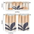 thumbnail image 6 of Modern Abstract Geometric Lines Boho Kitchen Curtain Valance 3 Piece Set Farmhouse Kitchen Curtains and Valance Set Short Curtain Sink Window Decor 36 Inch Small Window Treatment Tier 275x36 Length, 6 of 6