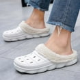thumbnail image 4 of Meidiastra Women’s Mens Fur Lined Clogs Slipper Lightweight Waterproof House Slippers, 4 of 12