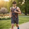 thumbnail image 3 of Men's Seamless Heat-Bonded Running Vest, Lightweight Moisture-Wicking Singlet for Marathon & Trail Running, Reflective, 3 of 12