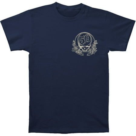 grateful dead grateful dead men s 50th anniversary t shirt blue