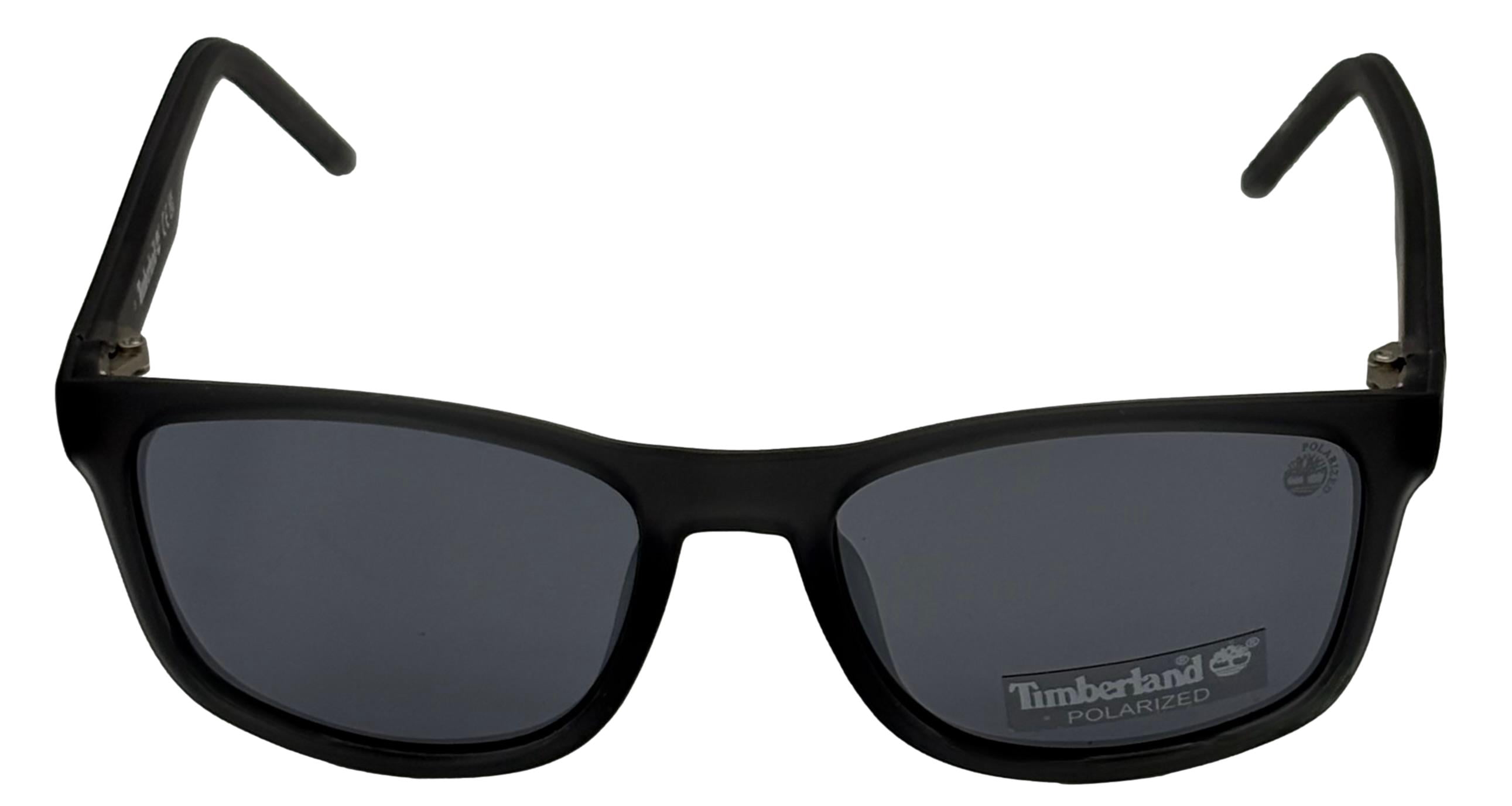 Timberland Polarized Lens Men's Matte Crystal Plastic Square Sunglasses