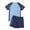 Blue, variant on RMGVDSD Big Boys' Plus Size Swimwear Set Summer Short Sleeve Swimming Top And Boys Swim Trunks Beach Bathing Suits For Teens Soft Bathing Suit For 7-8 Years