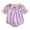 Purple, variant on Weebloom Halloween Girls Rompers Bodysuits Casual Short Sleeve Top With Pumpkin Embroidery Collar Kids Jumpsuits Outwear,2-3 Years