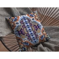 thumbnail image 4 of Boho Flower Indoor/Outdoor Fabric Pillow with Removable Cover in Orange18x18, 4 of 5