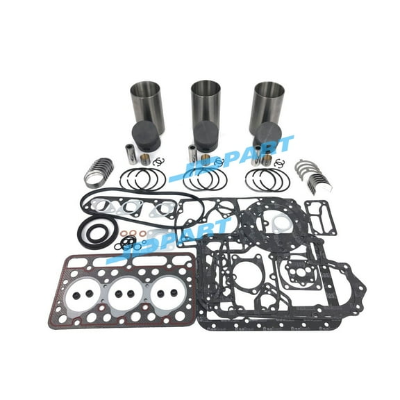 Cylinder Liner Kit With Gasket Set Bearing For Kubota Engine D902 Bobcat MT55