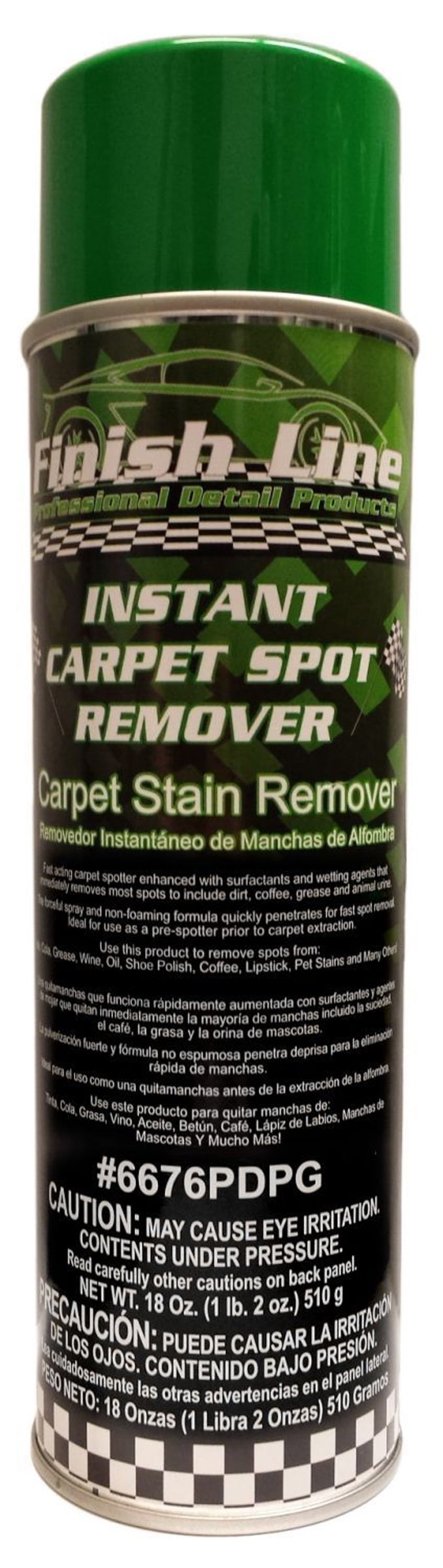 Finish Line Instant Carpet Spot Remover - Carpet Stain Remover For Cars or Home