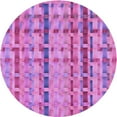 thumbnail image 1 of Ahgly Company Machine Washable Indoor Round Transitional Violet Purple Area Rugs, 6' Round, 1 of 7