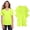 Safety Yellow 2 Pcs, variant on High Visibility Workwear Tee, 100% Polyester Hi Vis Women's Fusion ChromaSoft Performance T-Shirt (Safety Yellow 2 Pack, XL)