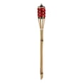 thumbnail image 1 of 1 Paire Torche en Bambou Rouge pour Tiki Torche Extérieure 5.9x2x2in, 1 of 5