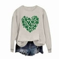 thumbnail image 4 of Teyfeniy St. Patrick's Day Sweatshirts for Women Graphic Long Sleeve Tops Casual Irish Gift Pullover Shirts Loose Crew Neck Comfy Tops, 4 of 7