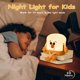 thumbnail image 5 of Luces nocturnas tostadas para niños, luz de guardería para habitación de bebés y niños pequeños, lámpara de pan tostado recargable, decoración estética de escritorio, 5 of 5