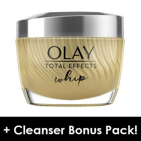 Olay Total Effects Whip Face Moisturizer, 1.7 oz + Daily Facial Dry Cleansing Cloths, 7 ct