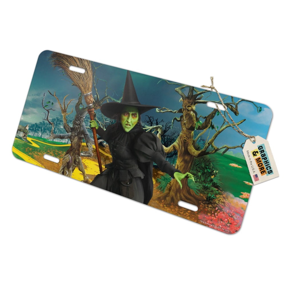 Wizard of Oz Wicked Witch Character Novelty Metal Vanity Tag License