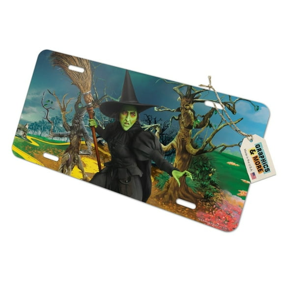 Wizard of Oz Wicked Witch Character Novelty Metal Vanity Tag License Plate
