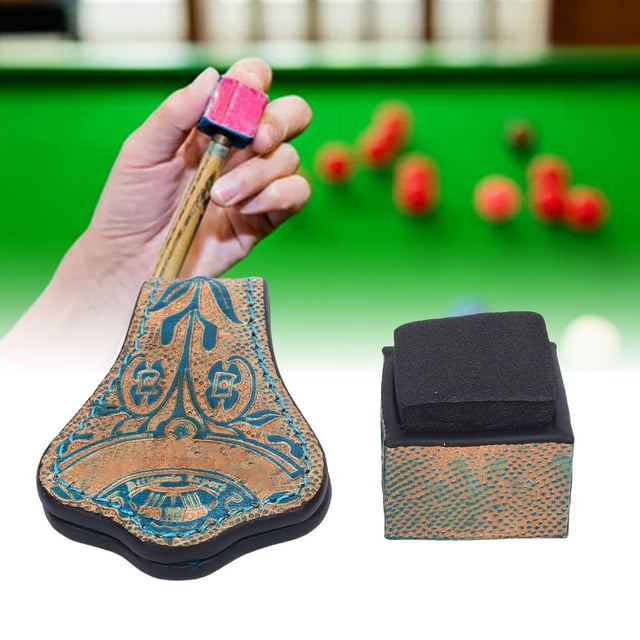 Porte-craie de Billard, Porte-Craie de Queue de Billard Ferme à Serrage Portable pour Rangement Rouge, Bleu, Vert